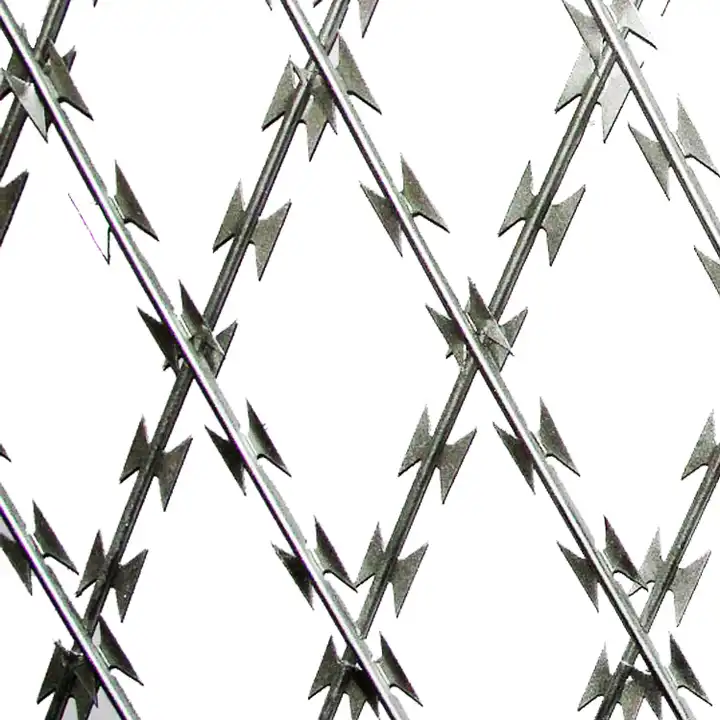 crossed razor wire