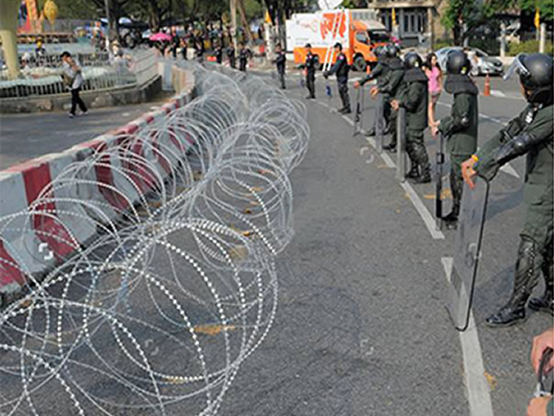 Crowd Control Razor Wire